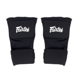 תחבושות יד מהירות Fairtex HW3 הנלבשות מתחת לכפפות איגרוף מקצועיות להגנה מהירה ונוחה--שחור