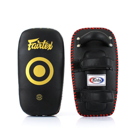 Fairtex KPLC5 לאפות לבעיטות עשוי מיקרו פייבר פיירטקס שחור זהב