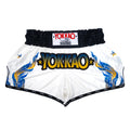 מכנסי אימון לאיגרוף תאילנדי YOKKAO The Flame איכות פרימיום תאילנדית--לבן