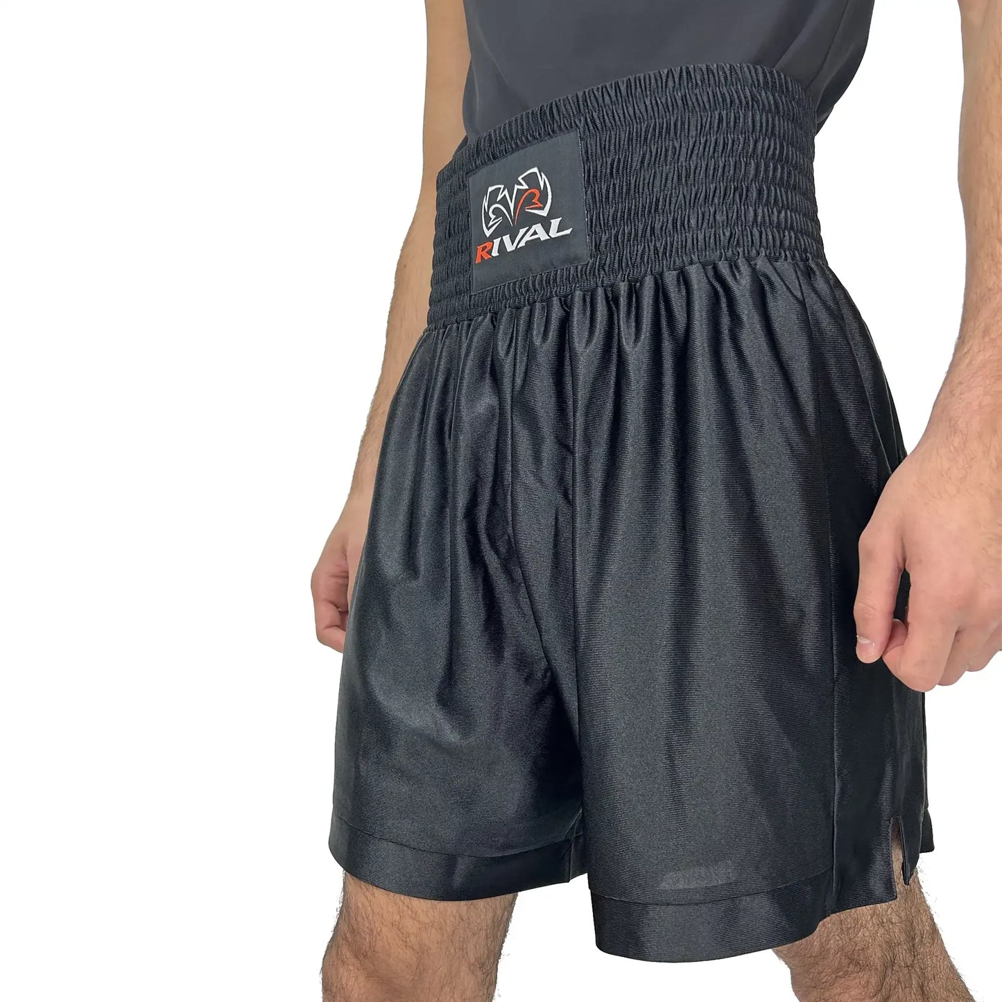 מכנסי מתאגרפים מקצועיים לתחרות RIVAL Boxing Shorts--שחור