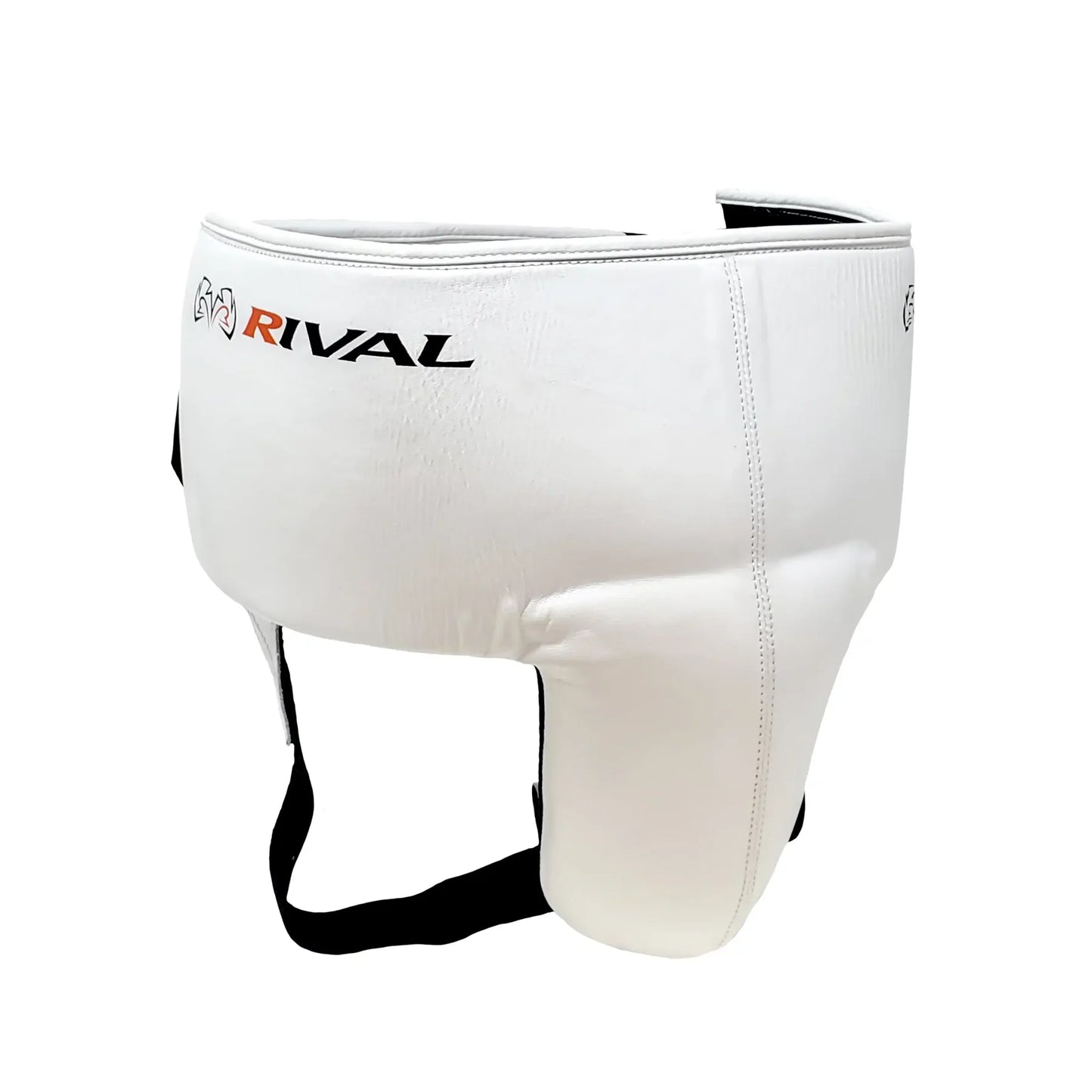 מגן מפשעה מקצועי לאיגרוף RIVAL RNFL3 Pro 180 מעור פרימיום--לבן