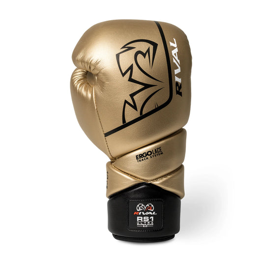 כפפות ספארינג RIVAL Boxing למתאגרפים מקצועיים ואימוני זירה--זהב