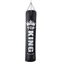 שק איגרוף מעור אמיתי מותג טופ קינג דגם Top King Heavy Bag כולל שרשראות תלייה מחוזקות