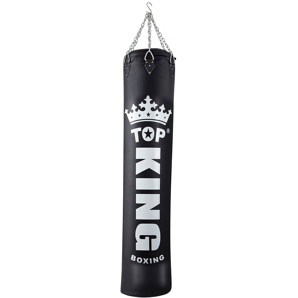 שק איגרוף מעור אמיתי מותג טופ קינג דגם Top King Heavy Bag כולל שרשראות תלייה מחוזקות