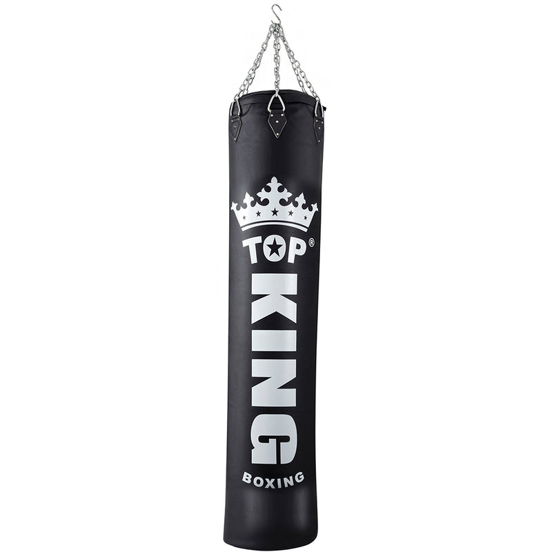 שק איגרוף מעור אמיתי מותג טופ קינג דגם Top King Heavy Bag כולל שרשראות תלייה מחוזקות