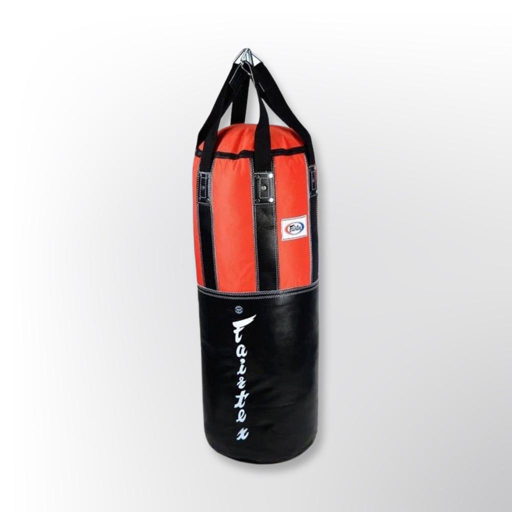 שק איגרוף כבד Fairtex HB3 במבט מלא המתאים למי שמחפש שק איגרוף מקצועי לאיגרוף תאילנדי בבית--אדום